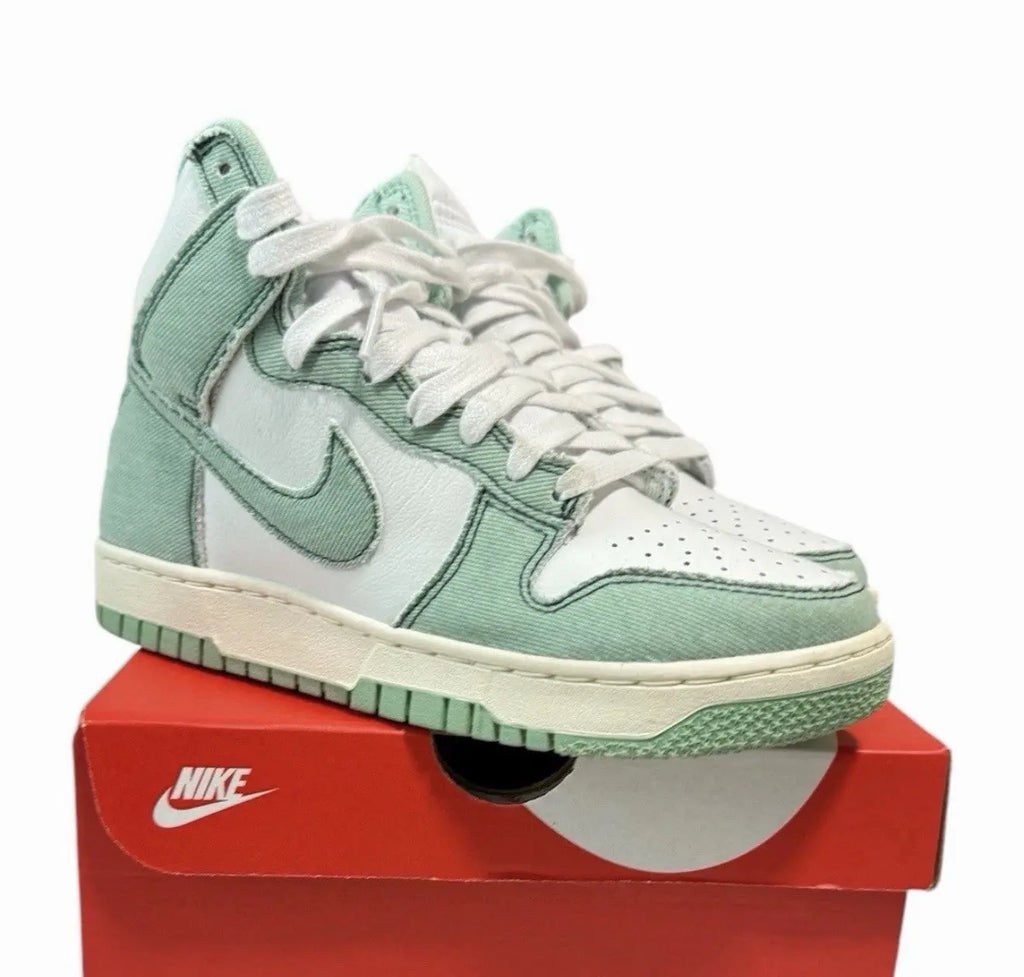 Size 6.5 - Nike Dunk 1985 High Green Denim W