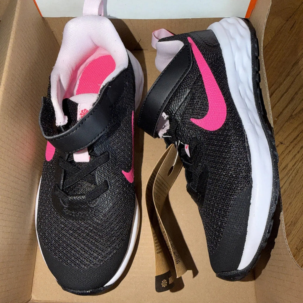 Nike Revolution 6 Black Pink Foam DD1095-007 Size 12C