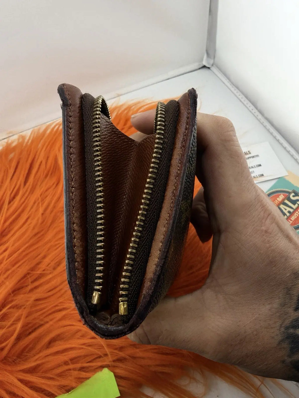 Louis Vuitton Monogram Zippy Wallet Brown