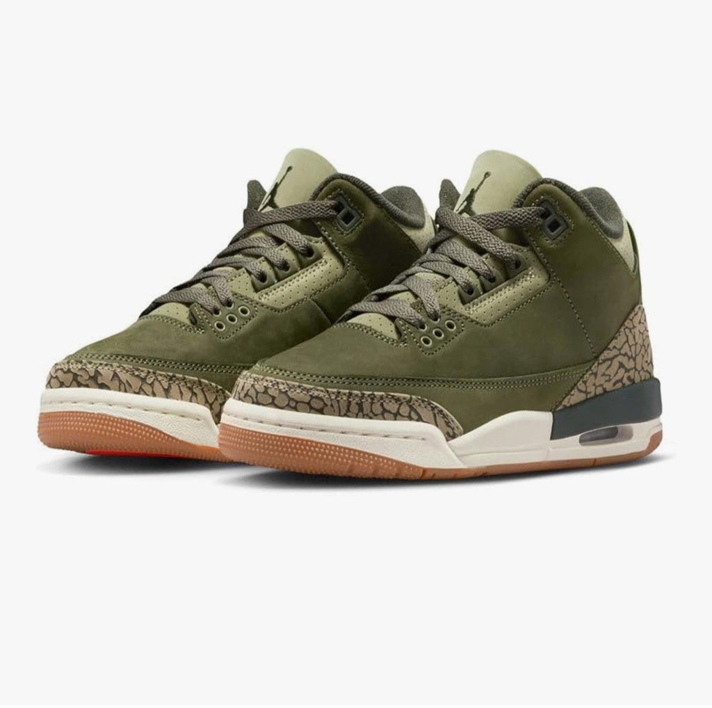 Air Jordan 4 Retro Shoes Youth Medium Olive FB9928-200 Nike Sneakers