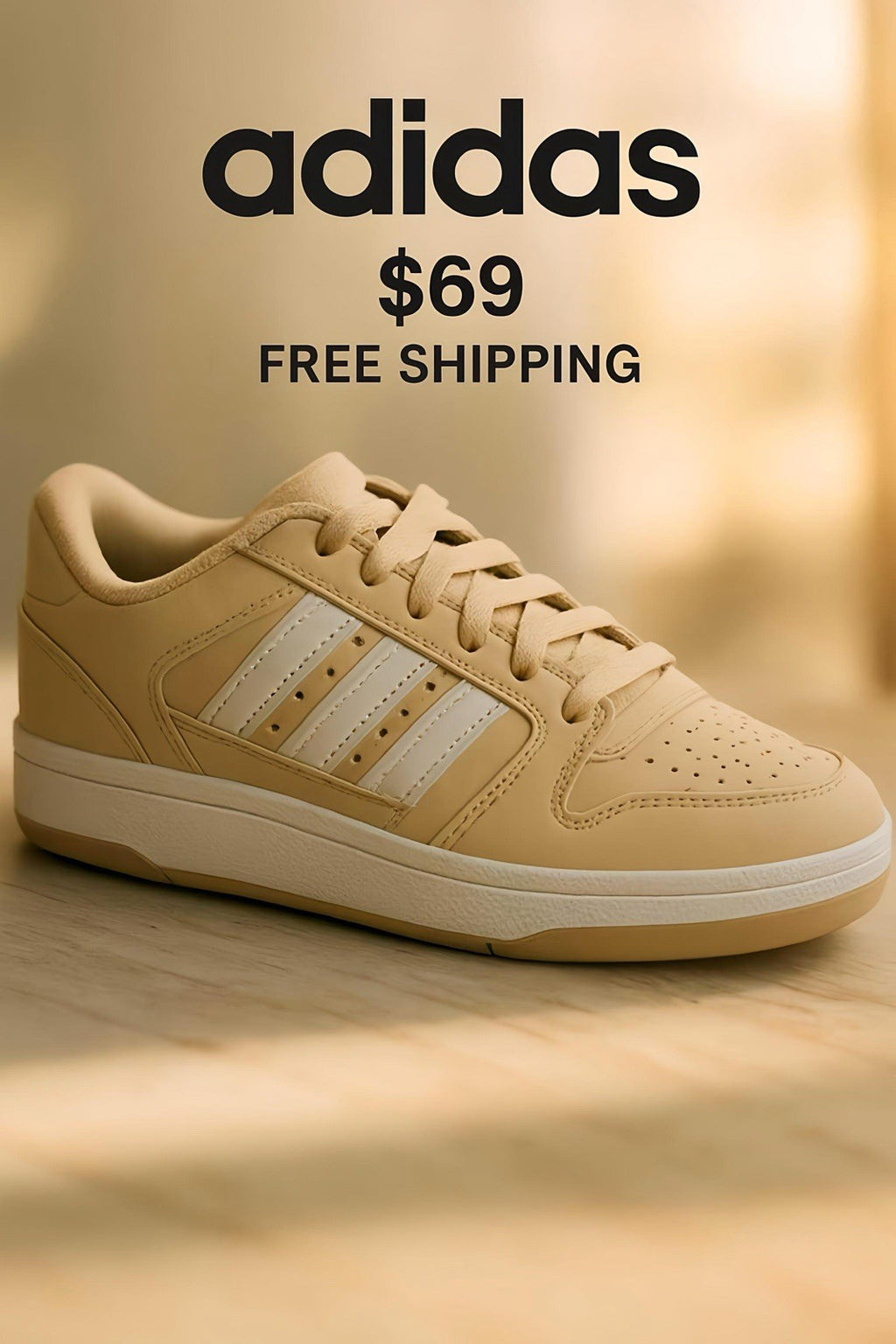 Adidas Break Start Low Womens Sz 7.5 Basketball Sneakers Shoes Sand Peach JP7516