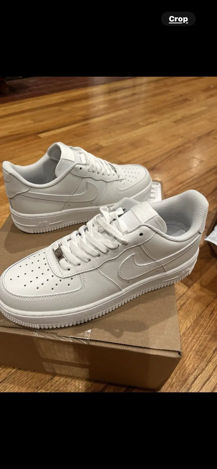White Nike Air Force 1 Shadow - men size 9/women size 10.5 (used)