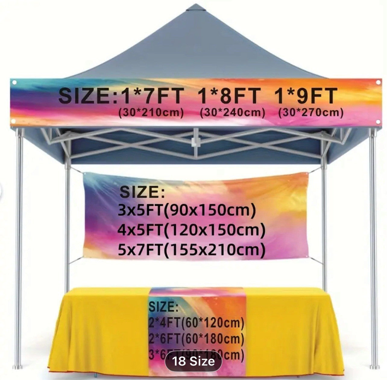 4’X6’ FULLY CUSTOMIZED BANNER Advertising Vinyl Banner Sign Many Sizes Available