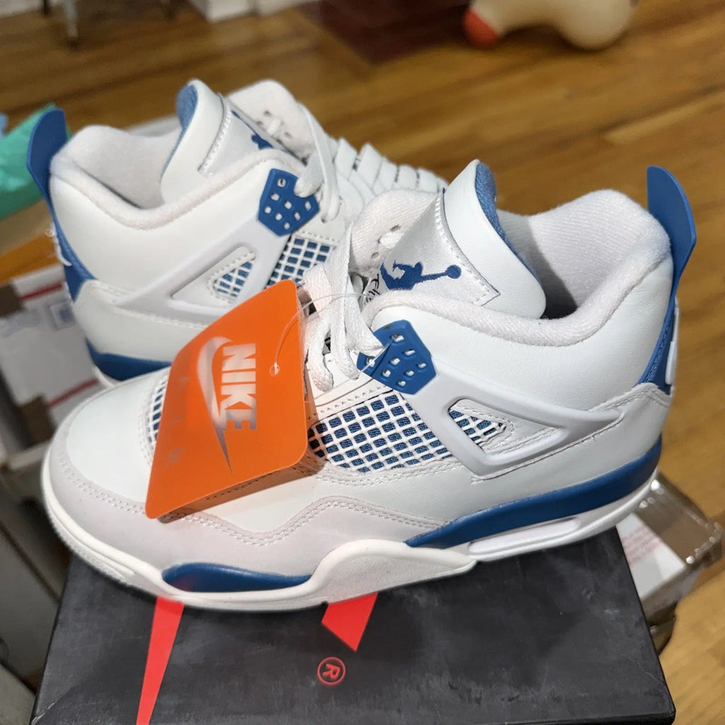 Nike Air Jordan 4 Retro Military Blue (GS) HF4281-141 Size 3.5Y Shoes