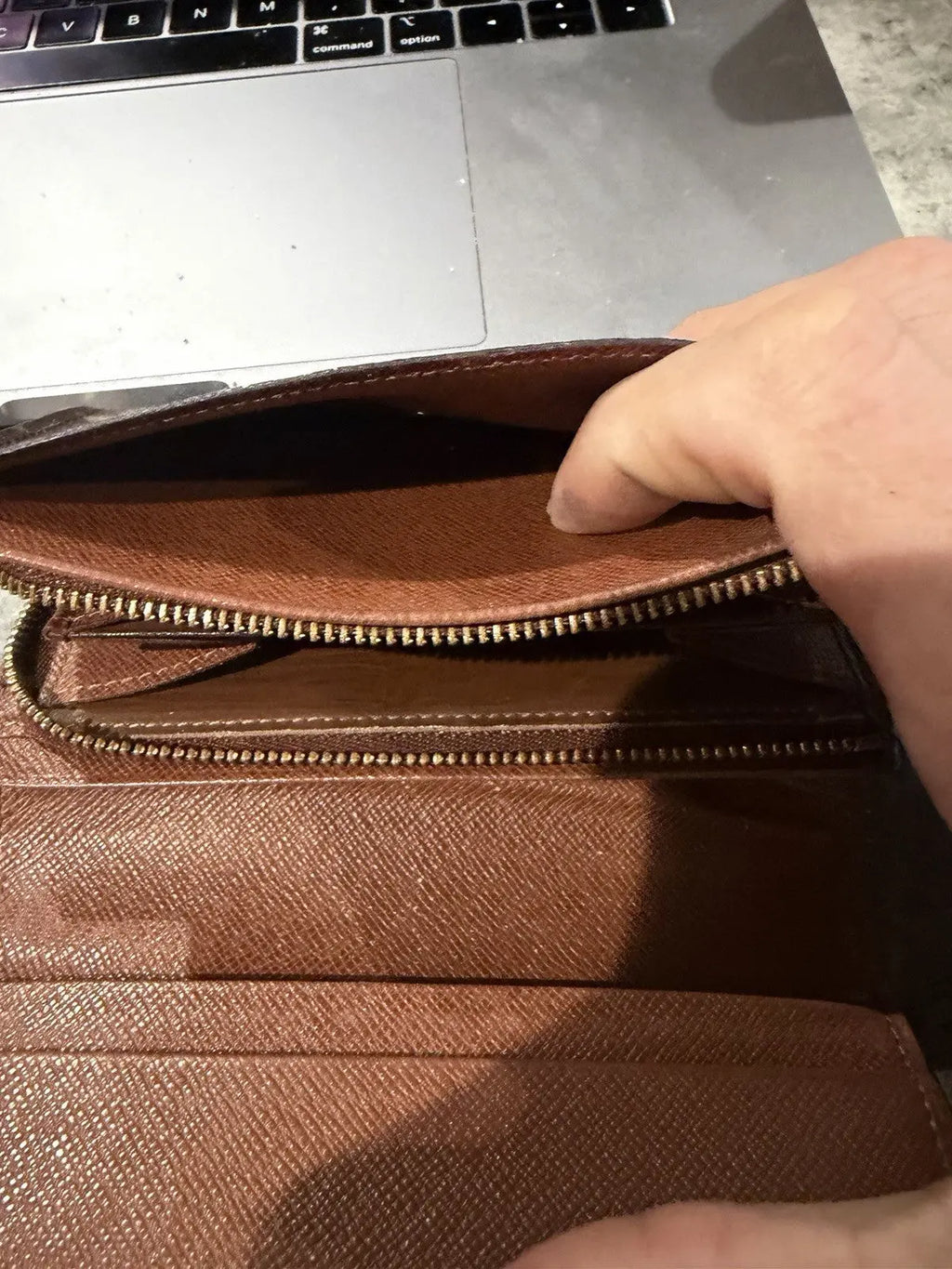 Louis Vuitton M61730 Monogram Canvas Wallet - Brown