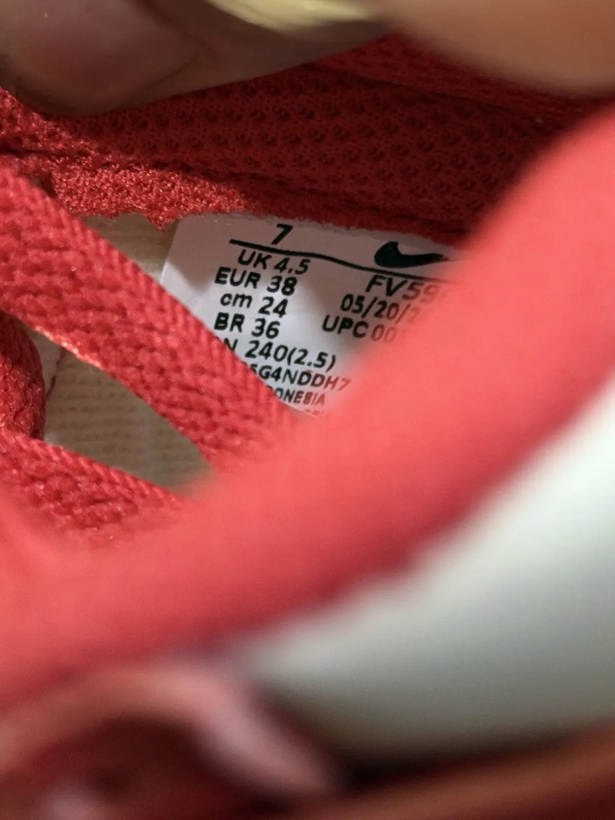 Nike Jordan  FV5960-102 Championship White Red  Size 7 Women Shoes