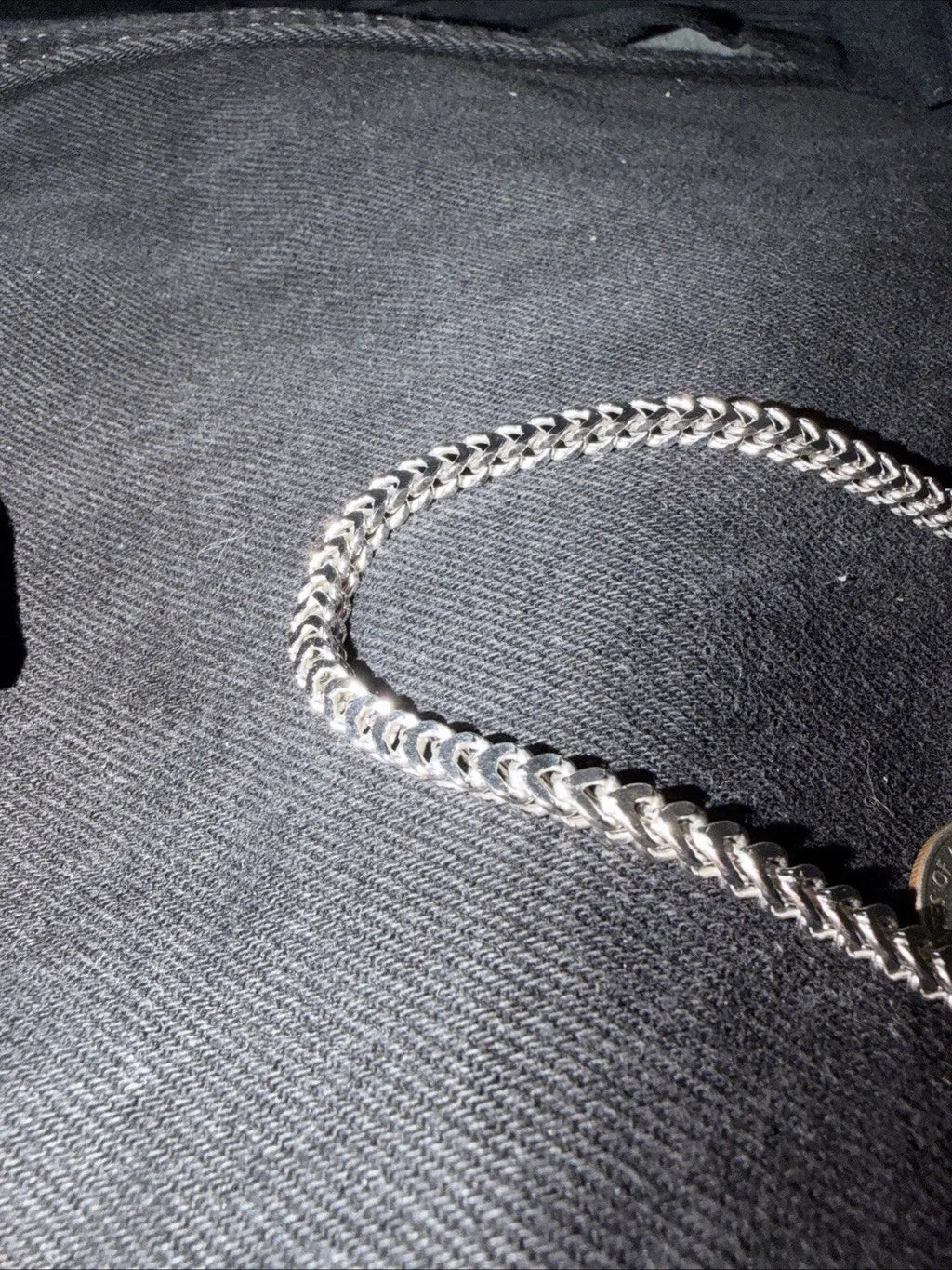 24” 4.4mm 24.5gr 925 SOLID Sterling Silver FRANCO LINK CHAIN Necklace