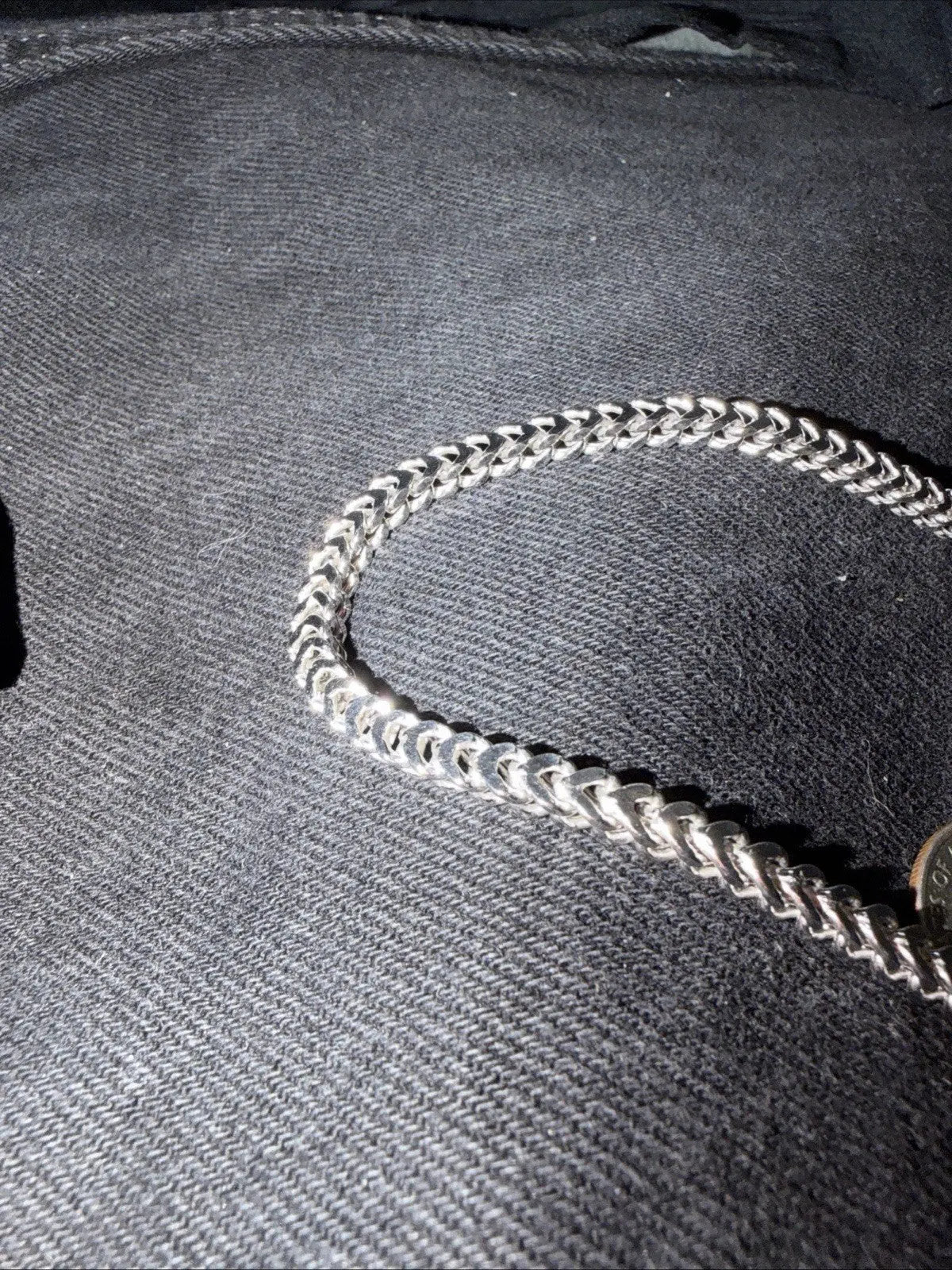 24” 4.4mm 24.5gr 925 SOLID Sterling Silver FRANCO LINK CHAIN Necklace