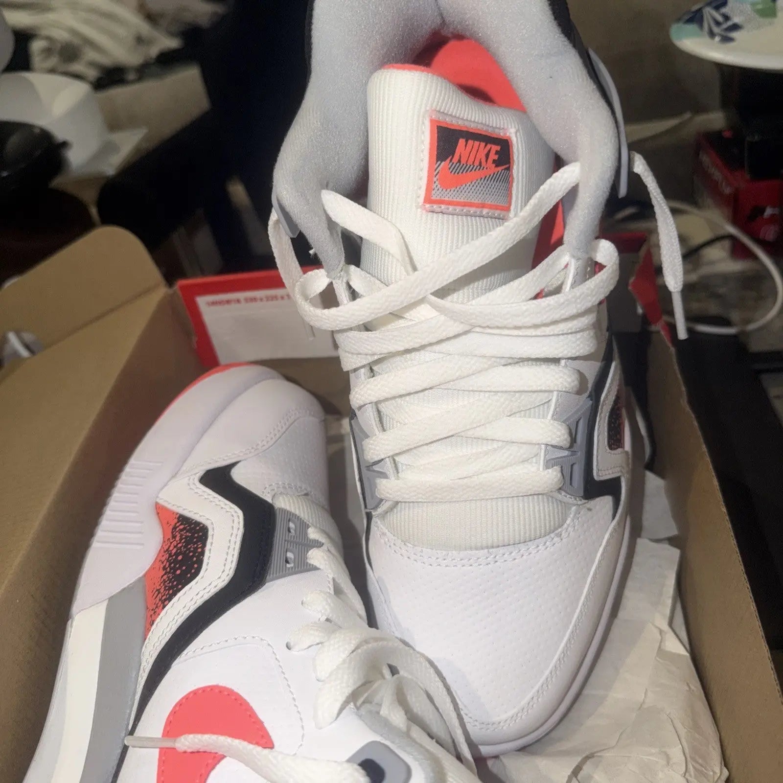 Nike Air Tech Challenge 2 QS Lava White Hot Lava Shoes 643089-160 Men's Size 9.5