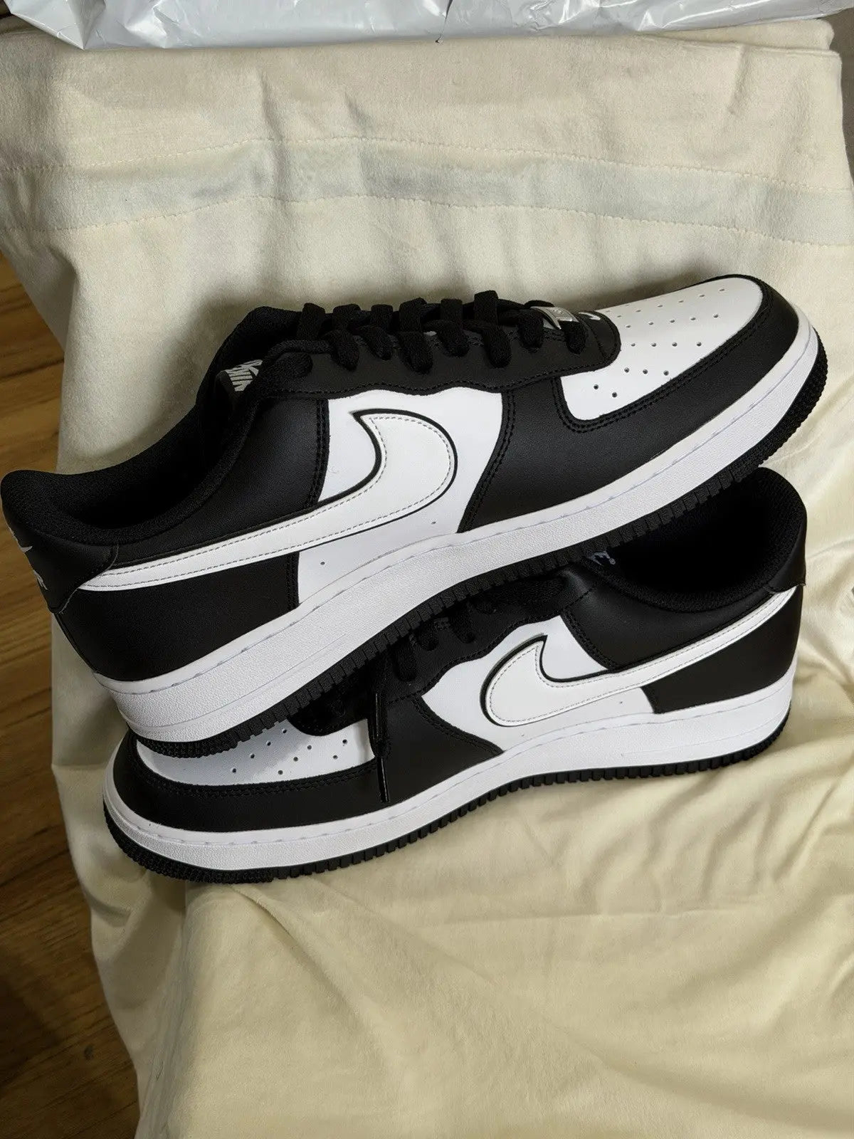 Nike Air Force 1 '07 Black/White/Black Size 13 Men’s Shoes White Swoosh Panda