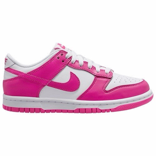 Nike Kids Court Borough Low Recraft sneakers in white and Lazer Fuchsia 4Y