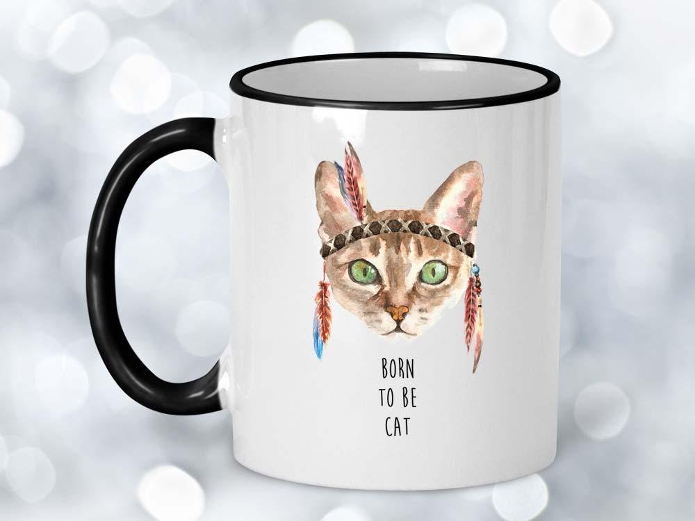 Born to Be Cat Coffee Mug
