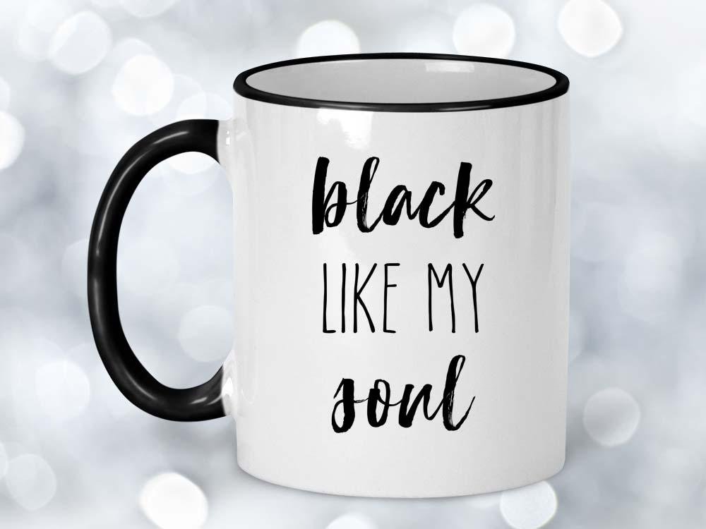 Black Like My Soul Coffee Mug