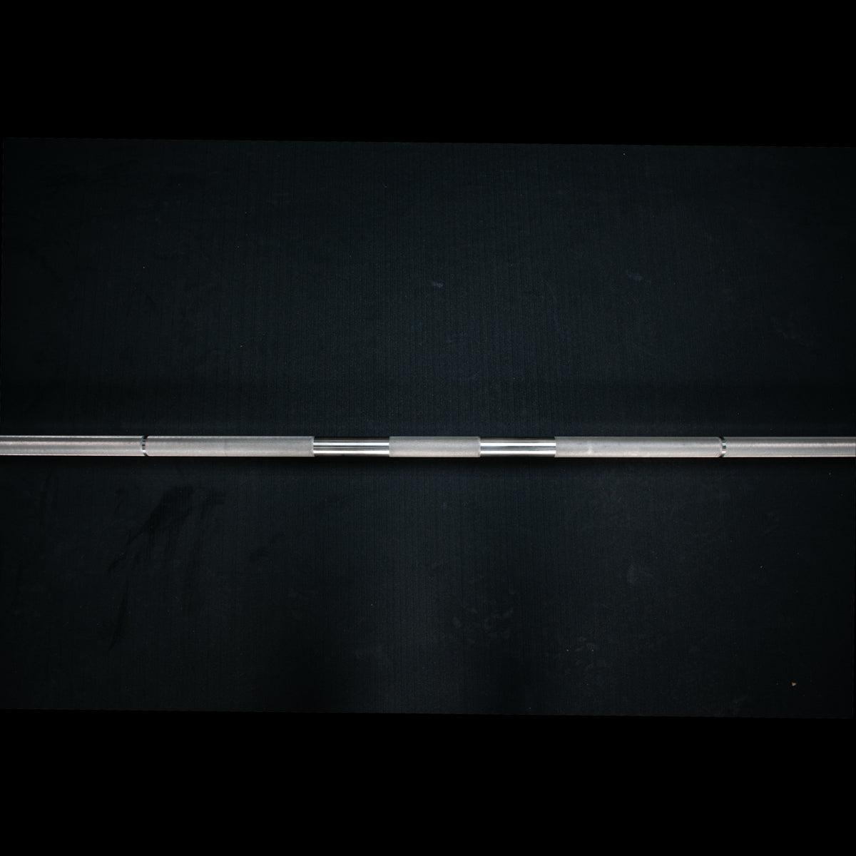 7' Stainless Steel Olympic Bar - Bearing - Muscle D Fitness - Qualiity Knurling