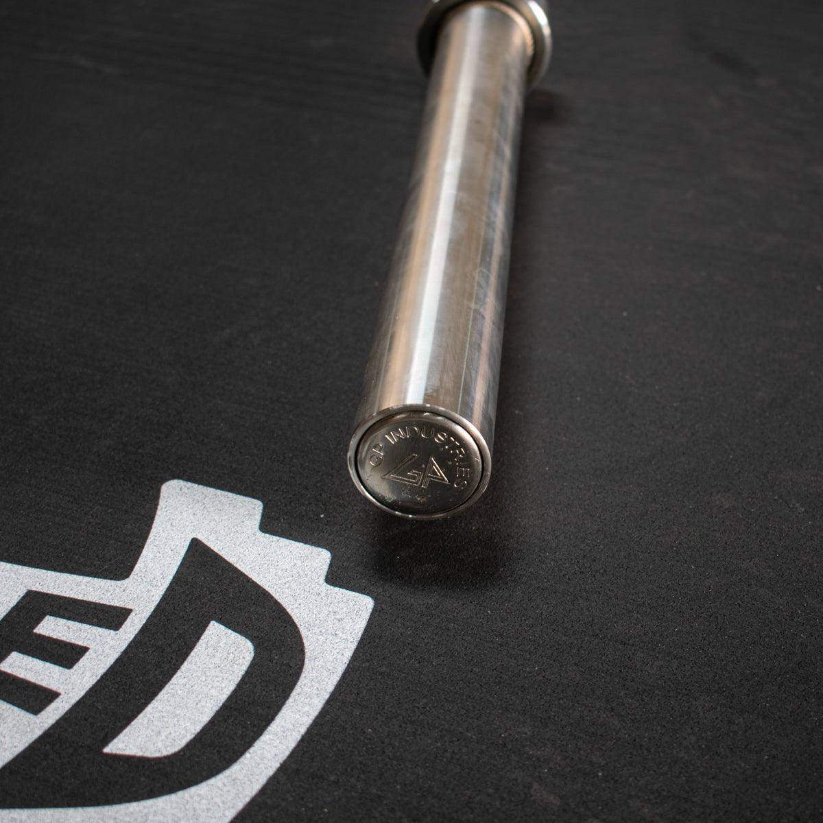 7' Stainless Steel Olympic Bar - Bearing - Muscle D Fitness - Qualiity Knurling