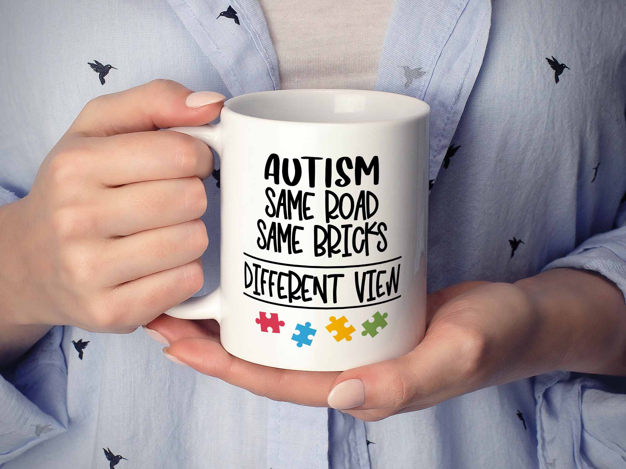 Autism Same Road Coffee Mug