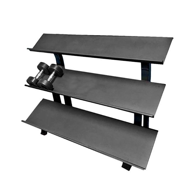 3-Tier Hex Dumbbell Rack - Muscle D Fitness - 15 Pair Storage