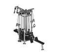 4 Stack Megatron Deluxe Jungle Gym - Muscle D Fitness - Commercial Lat Pull, Low Row, Adj. Hi/Low Pulleys