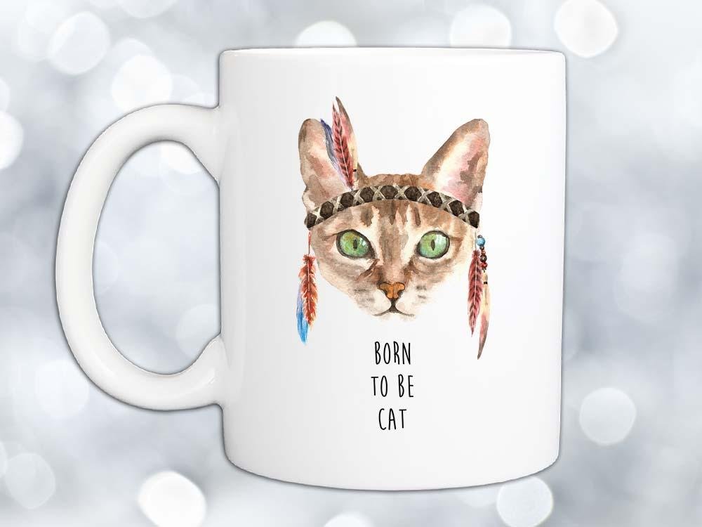 Born to Be Cat Coffee Mug