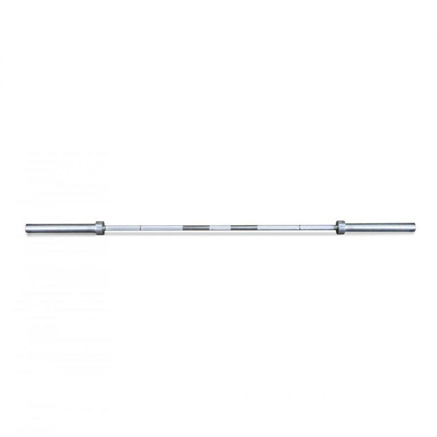 7' Hard Chrome Triple Bearing Olympic Bar - Muscle D Fitness - Precision Performance Grade Knurling