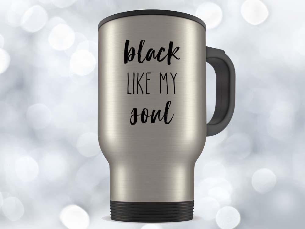 Black Like My Soul Coffee Mug