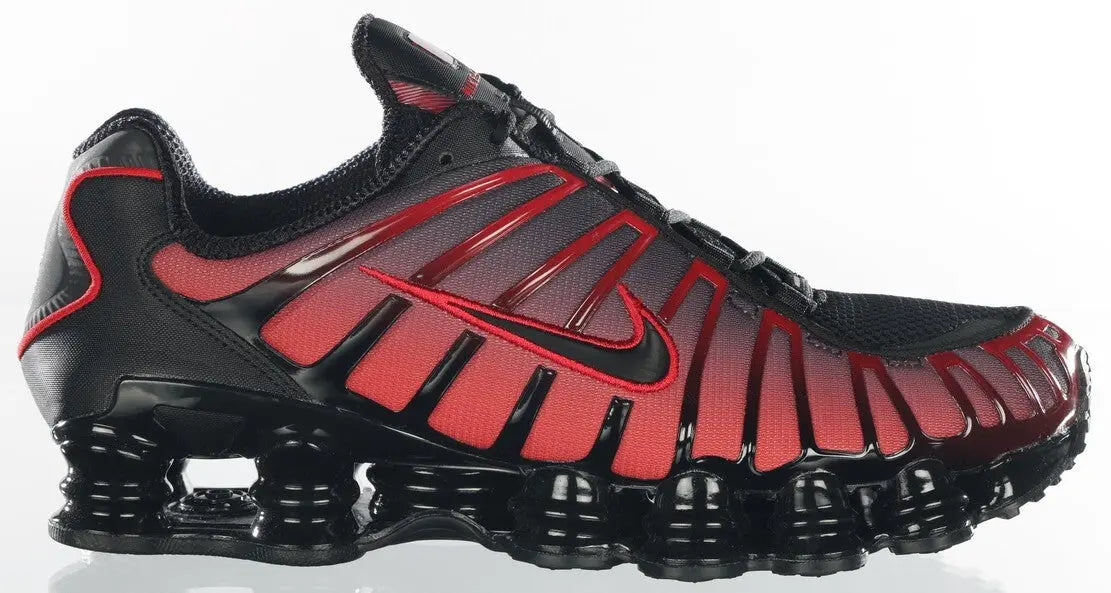 Nike Shox TL Black University Red Gradient Size 12 Shoes