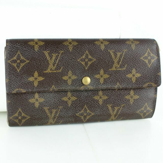 Louis Vuitton Porte Monnaie Monogram Pochette Credit Long Wallet (M61725)